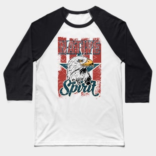 Native Spirit American Eagle Baseball T-Shirt